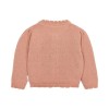 Oudroze gebreide cardigan - Knitted cardigan deep pink 
